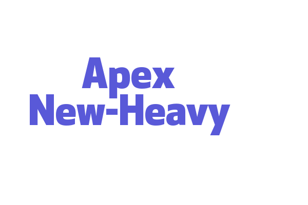 Apex New-Heavy Font