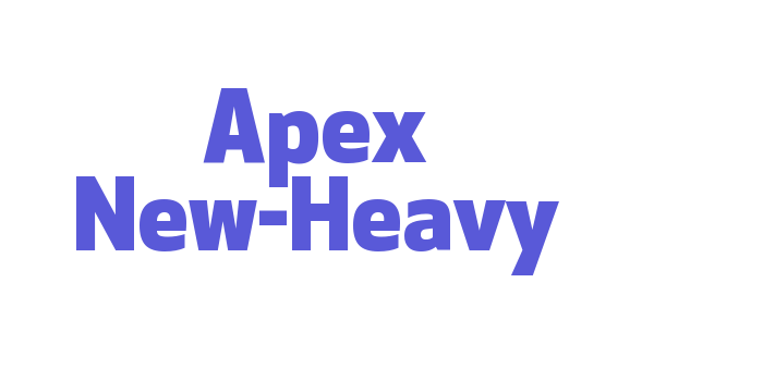 Apex New-Heavy Font Download