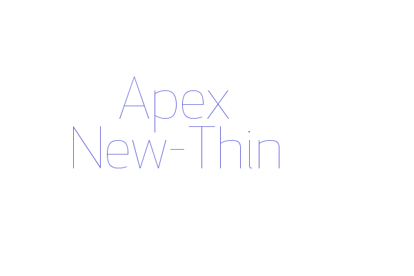 Apex New-Thin Font