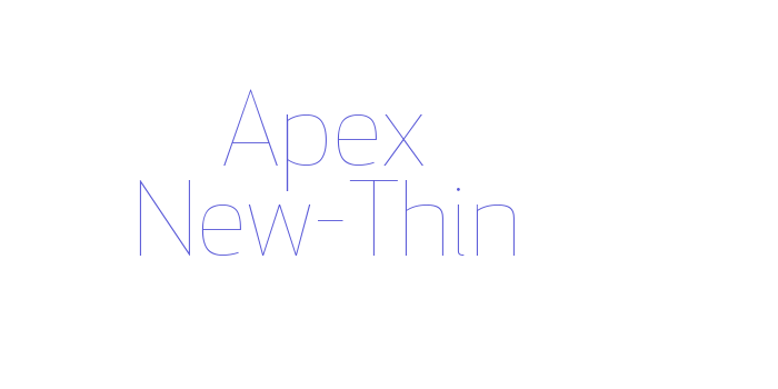 Apex New-Thin Font Download