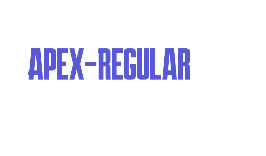 Apex-Regular Font Download