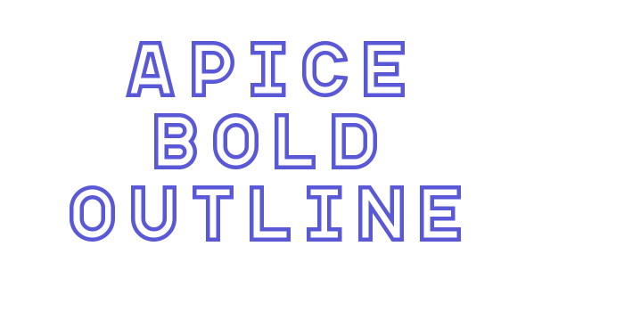 Apice Bold Outline Font Download