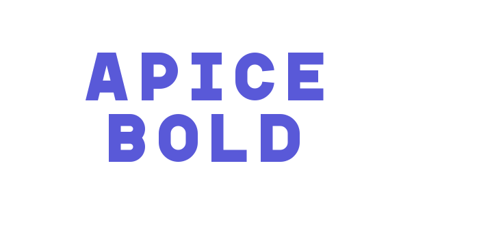 Apice Bold Font