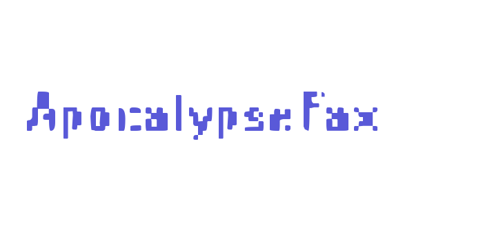 ApocalypseFax Font Download