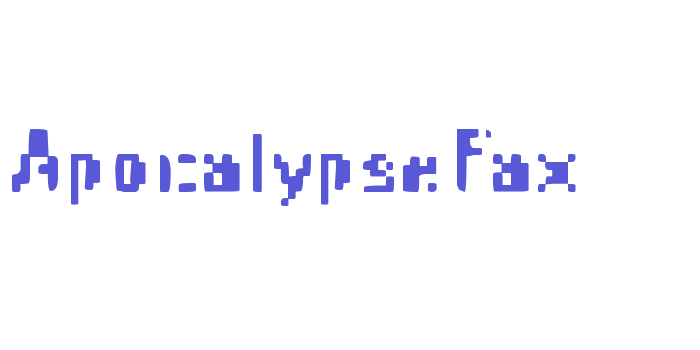 ApocalypseFax Font