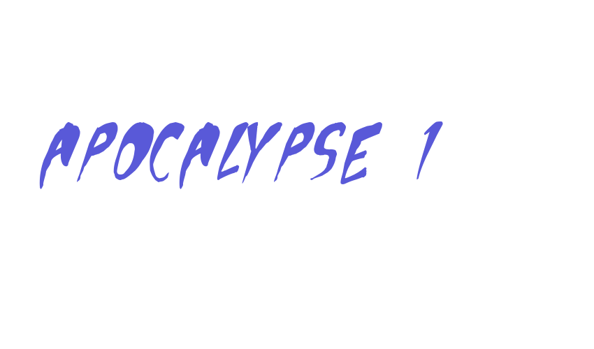 Apocalypse 1 Font Download