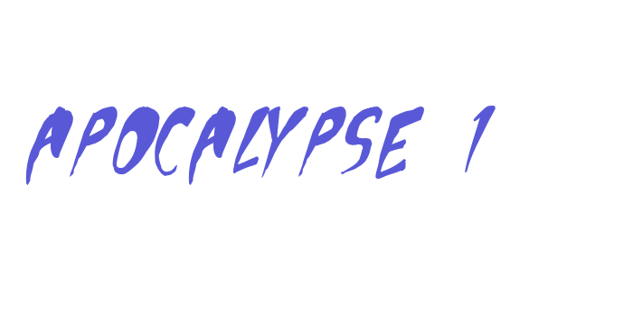 Apocalypse 1 Font Download