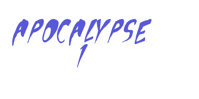 Apocalypse 1 Font