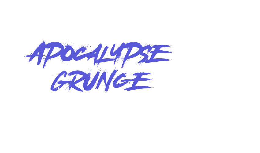 Apocalypse Grunge Font