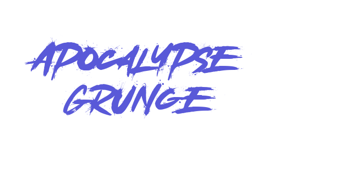 Apocalypse Grunge Font Download