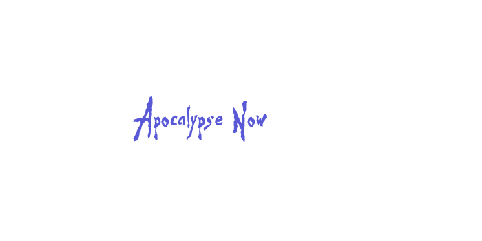 Apocalypse Now Font Download