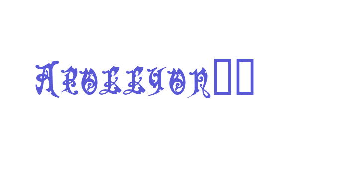 Apollyon!” Font Download