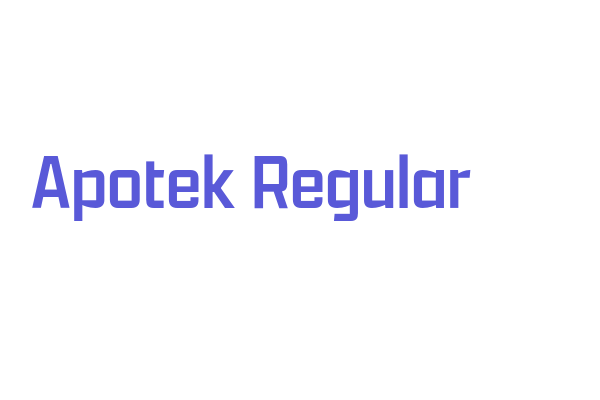 Apotek Regular Font