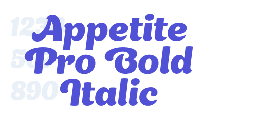 Appetite Pro Bold Italic-font-download