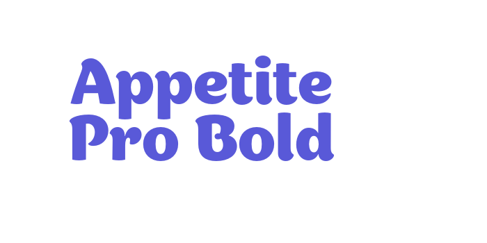 Appetite Pro Bold Font Download