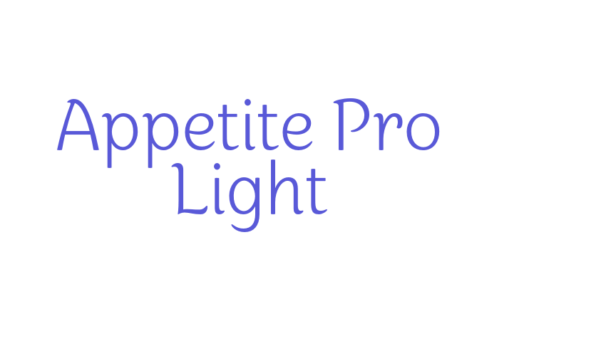 Appetite Pro Light Font Download