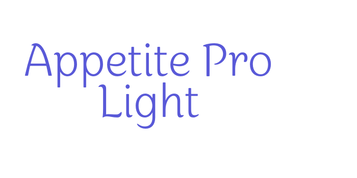 Appetite Pro Light Font Download