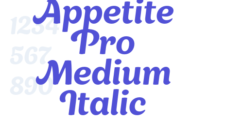 Appetite Pro Medium Italic-font-download