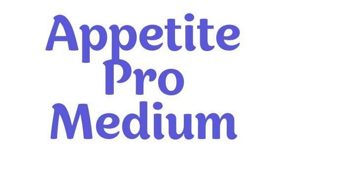 Appetite Pro Medium Font