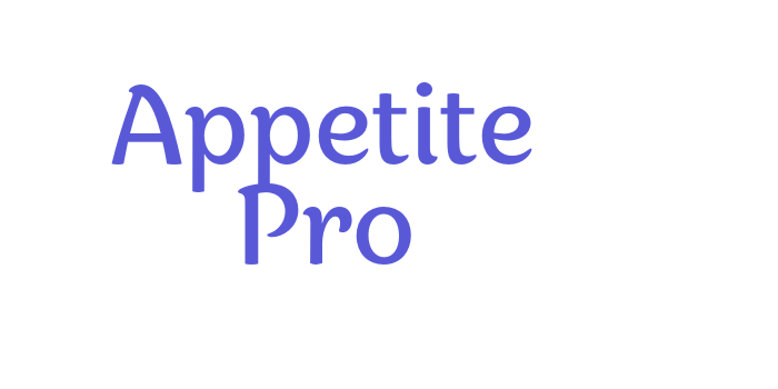 Appetite Pro Font