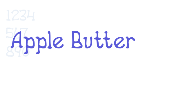 Apple Butter font free