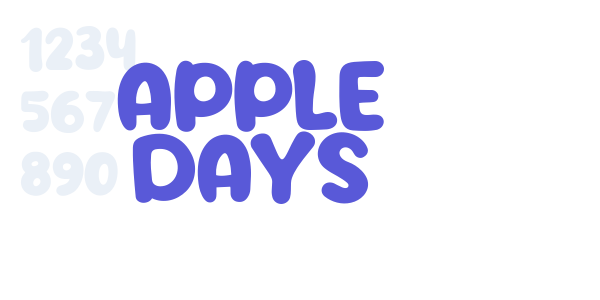 Apple Days font free