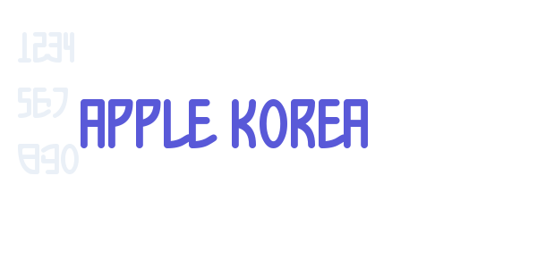 Apple Korea font free