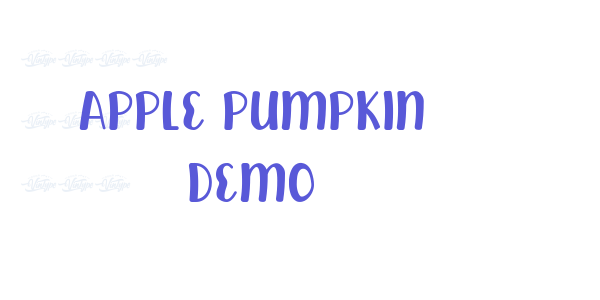 Apple Pumpkin Demo font