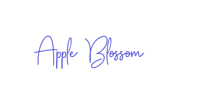 Apple Blossom Font