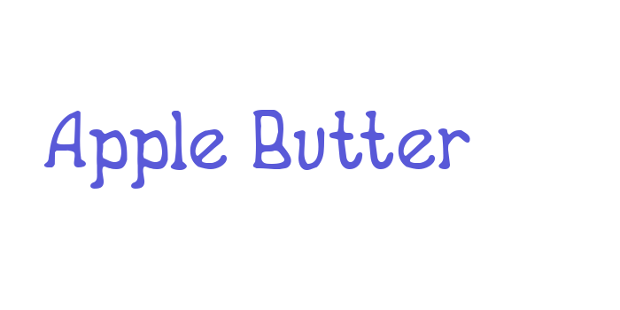 Apple Butter Font Download