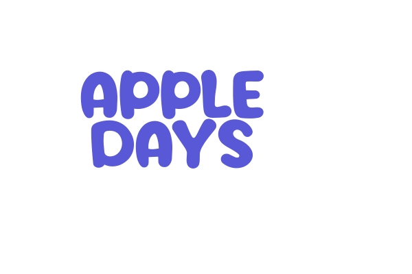 Apple Days Font