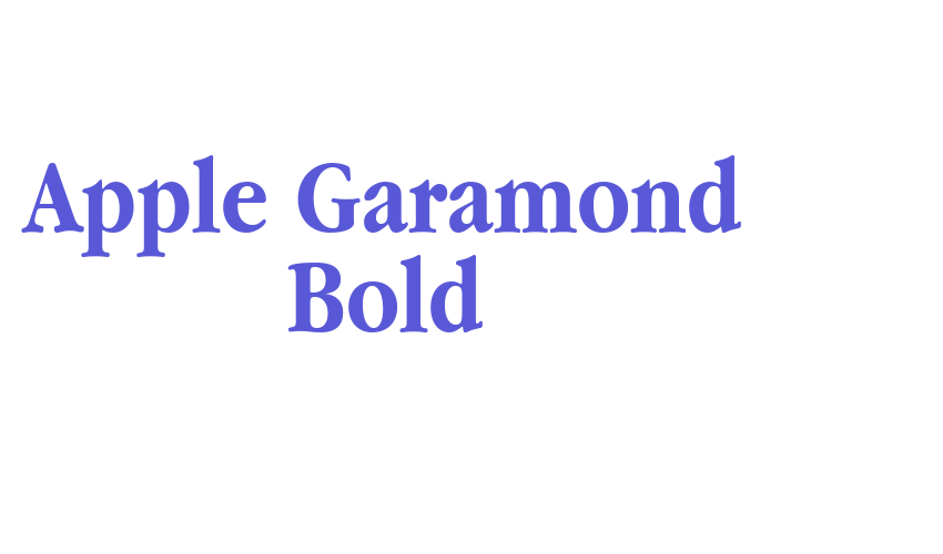 Apple Garamond Bold Font Download