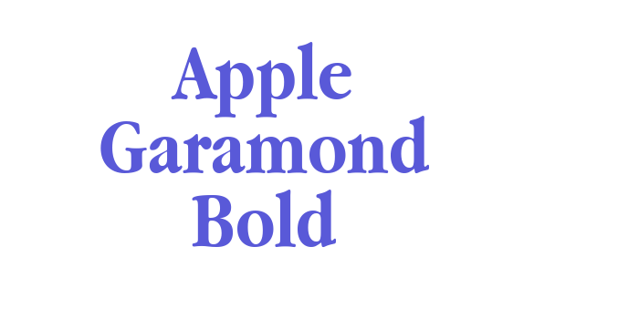 Apple Garamond Bold Font Download