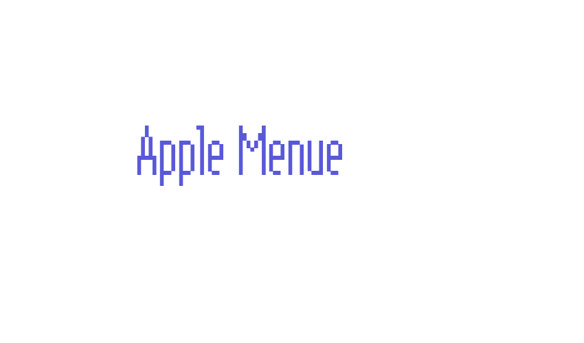 Apple Menue Font Download