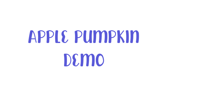 Apple Pumpkin Demo Font Download