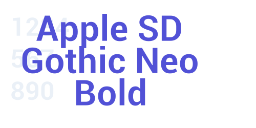 Apple SD Gothic Neo Bold-font-download