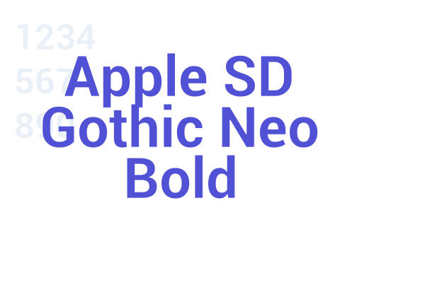 Apple SD Gothic Neo Bold