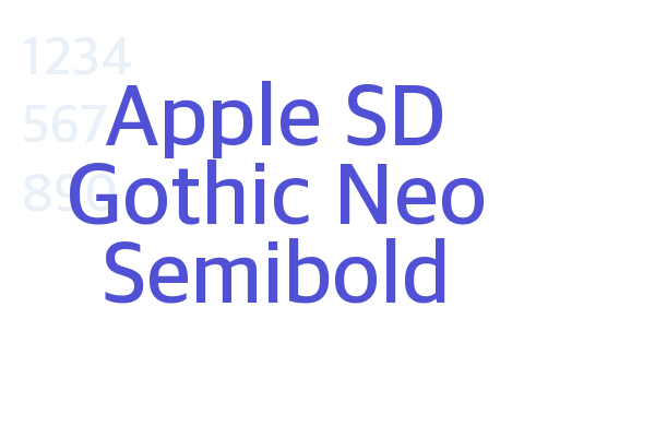 Apple SD Gothic Neo Semibold