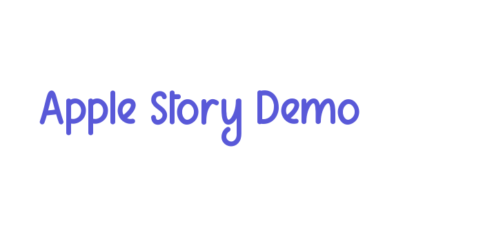 Apple Story Demo Font