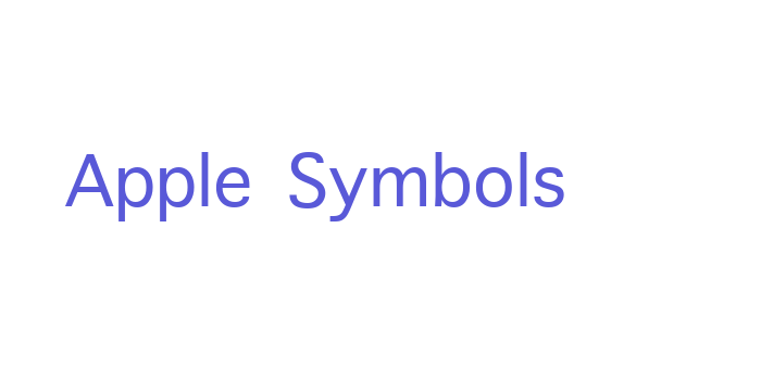 Apple Symbols Font Download