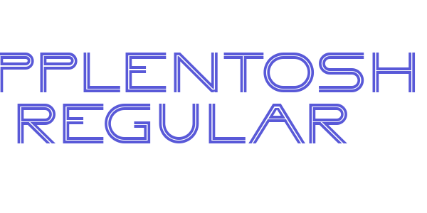 Applentosh Regular font