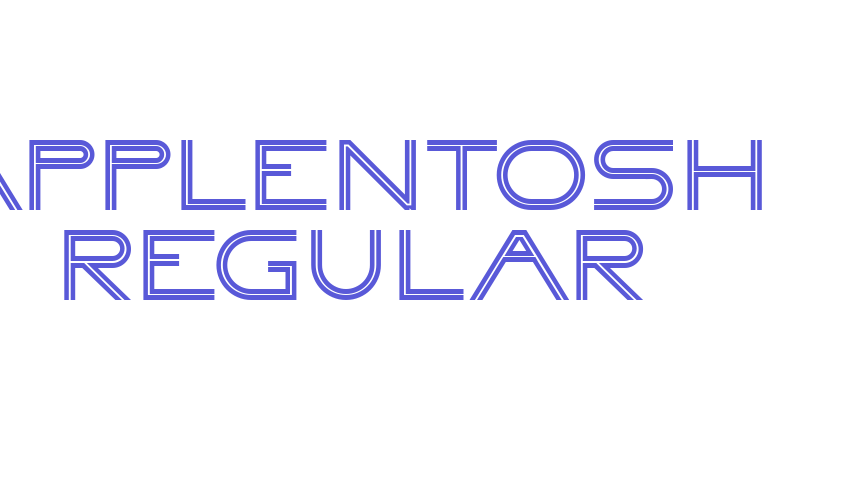 Applentosh Regular Font Download