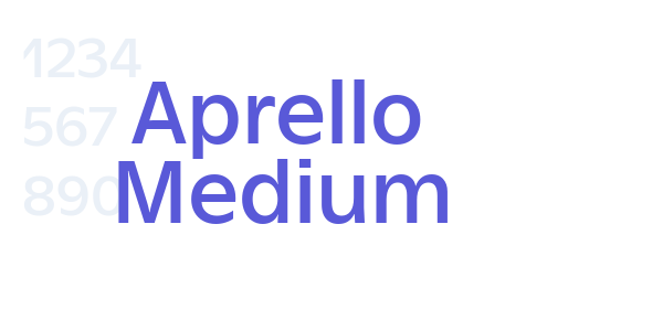 Aprello Medium font free