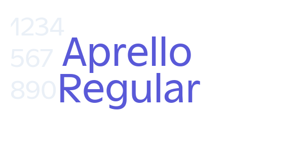 Aprello Regular font free