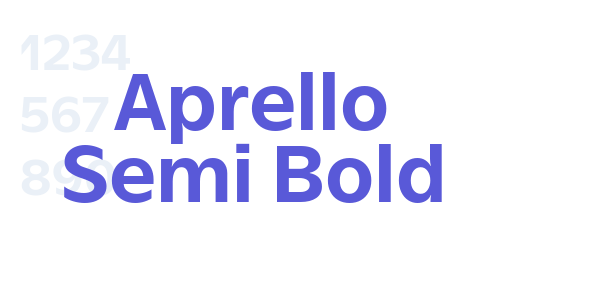 Aprello Semi Bold font free