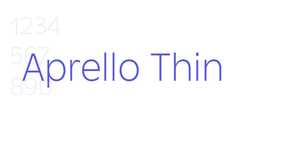 Aprello Thin font free