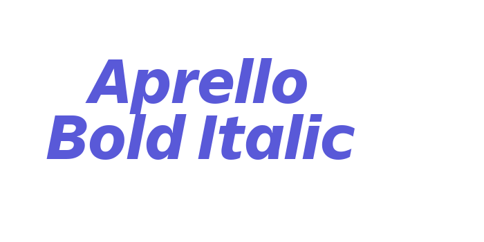 Aprello Bold Italic Font Download