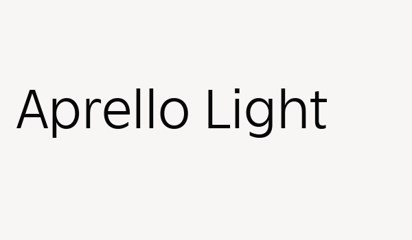 Aprello Light Font