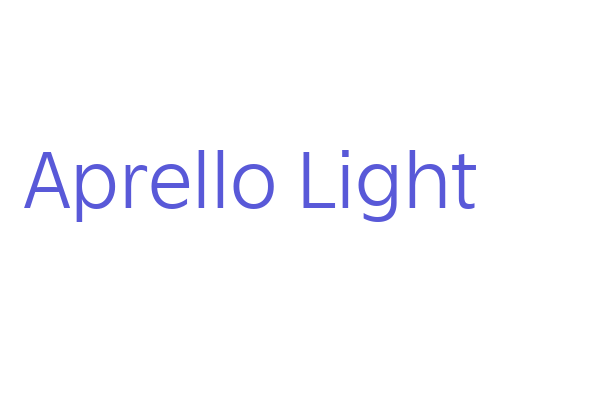 Aprello Light Font