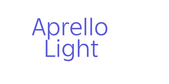 Aprello Light Font